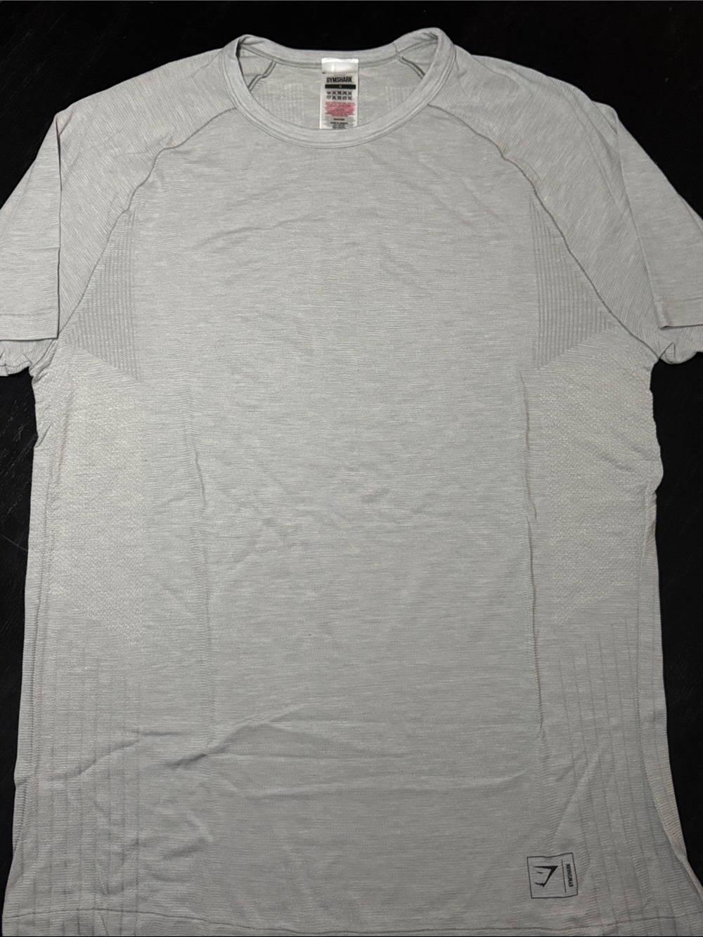 Gymshark Men’s Light Gray Short-Sleeve Seamless Training Tee